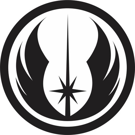 Jedi symbol Visit my website to order one! Jedi Tattoo, Jedi Symbol, Star Wars Symbols, Star Wars Decal, Star Wars Stickers, Jedi Order, Images Disney, Star Wars Tattoo, Star Wars Logo