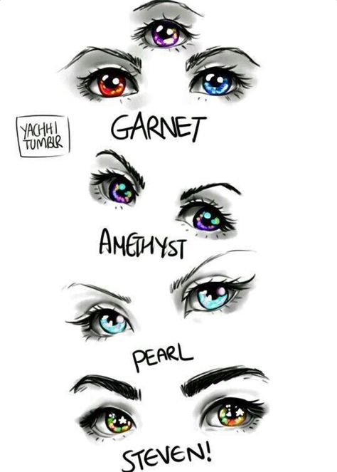 SU eyes Garnet Tattoo, Mata Manga, Cartoon Eyes, Steven Universe Fanart, Drawing Cartoon, Universe Art, Space Rock, Force Of Evil, Anime Eyes