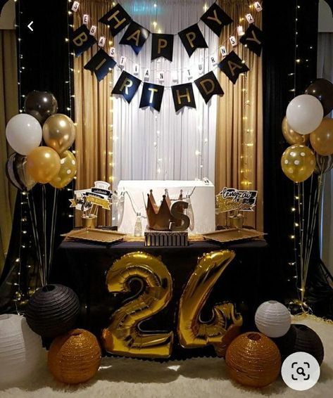 Party Decorations For Adults, Mens Birthday Party Decorations, Surprise Birthday Decorations, Birthday Party Decorations For Adults, Birthday Decorations At Home, Birthday Decorations For Men, Simple Birthday Party, Happy Birthday Decor, Birthday Room Decorations