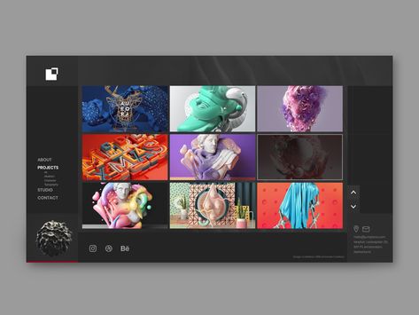 3D artist Portfolio concept by M.A. Raihan on Dribbble 3d Portfolio Ideas, 3d Artist Portfolio Website, 3d Portfolio Website, 3d Portfolio Design, 3d Design Portfolio, 3d Art Portfolio, 3d Artist Portfolio, Artists Portfolio, Art Portfolio Website