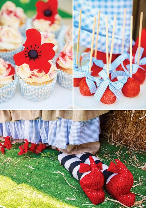 Wizard Of Oz Baby Shower Ideas, Wizard Of Oz Party Ideas, Witches Shoes, Wizard Of Oz Birthday Party, Wizard Of Oz Birthday, Ruby Cake, Wizard Of Oz Decor, Red Cake, Party Hostess