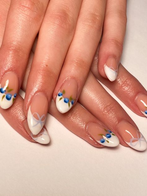 Tea Party Nails, Holi Nails, Blueberry Nails, Disneyland Nails, Teen Nails, Purple Glitter Nails, Acrylic Nail Shapes, Summery Nails, Girly Acrylic Nails