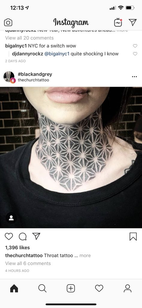 Neck Tattoos Women Dotwork, Dot Work Throat Tattoo, Flower Of Life Throat Tattoo, Geometric Neck Tattoo For Women, Geometric Throat Tattoo For Women, Pattern Neck Tattoo, Dot Work Neck Tattoo, Flower Of Life Neck Tattoo, Mandala Throat Tattoo