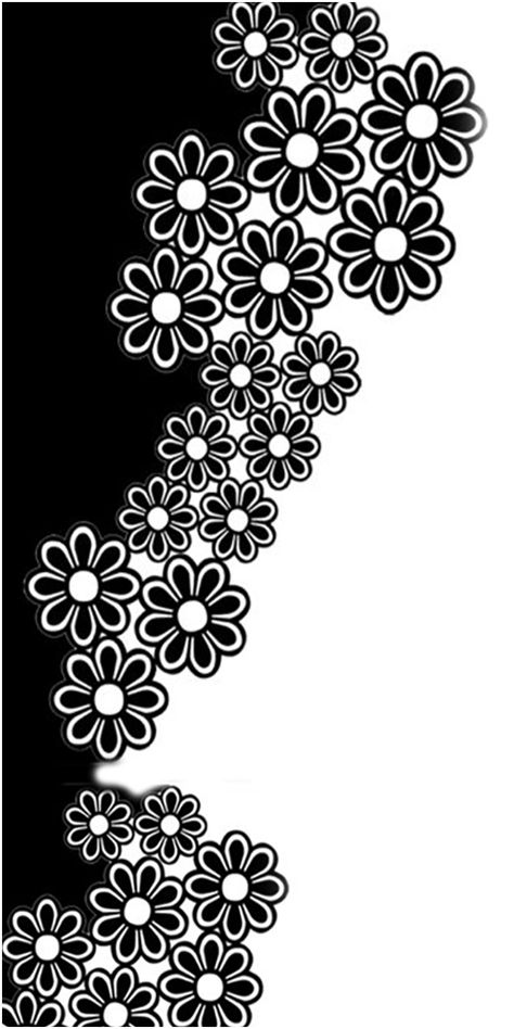 Laser Flower Design, Simple Floral Stencil Flower Patterns, Batik Pattern Vector, Floral Design Pattern Black And White, Motif Batik, Flower Stencil, Textile Pattern Design, Stencil Patterns, Doodle Art Designs