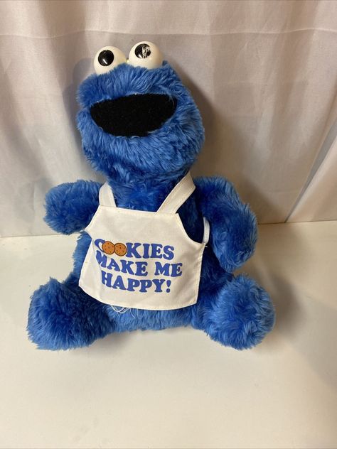 VTG APPLAUSE COOKIE Monster Plush Cookies Make Me Happy Rattle 10" Sesame Street - $11.69. FOR SALE! Vtg Applause Cookie Monster Plush Cookies Make Me Happy Rattle 10" Sesame Street. Condition is "Used". Shipped with USPS First Class. EYES HAVE SCRATCHES SEE PHOTO 334044295088 Cookie Monster Aesthetic, Cookie Monster Stuffed Animal, Cookie Cartoon, Baby Cookie Monster, Cookie Monster Wallpaper, Cookie Monster Plush, Cookies Monster, Sesame Street Plush, Funny Photo Memes