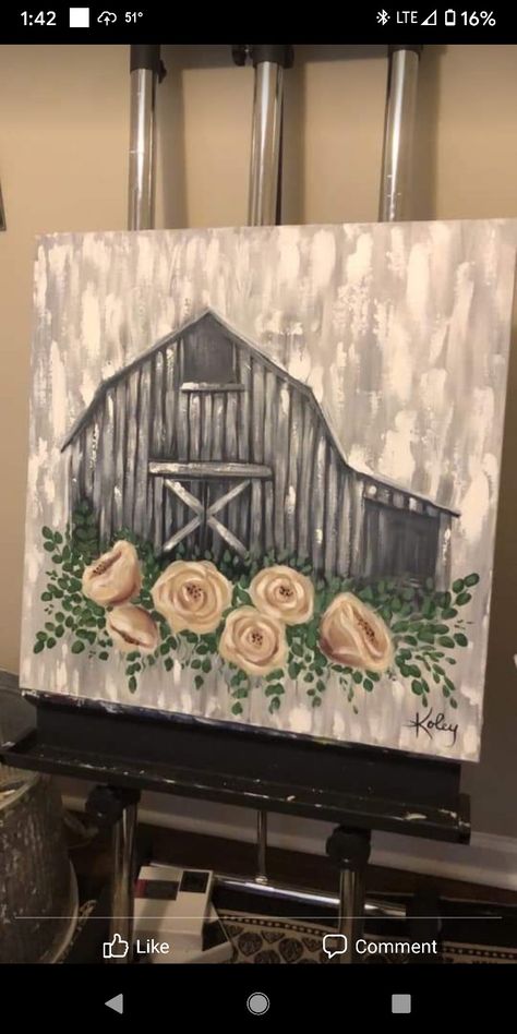 Rustic Painting, Teacher Art, Barn Pictures, Independent Study, Painting Stuff, Barn Art, Canvas Painting Designs, Rustic Theme, Painting Designs