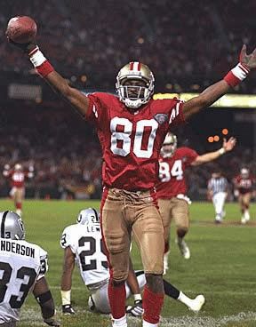 Famous Jerry touch down pose American Football Quotes, 49ers Players, Nfl Football 49ers, Football 49ers, San Francisco 49ers Football, Jerry Rice, Nfl 49ers, 49ers Football, Sf 49ers