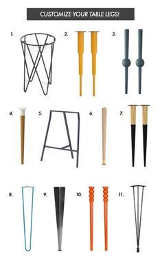 Meja Industrial, Diy Table Legs, Hairpin Leg Table, Kursi Bar, Metal Table Legs, Furniture Legs, Furniture Inspiration, Diy Table, Metal Furniture