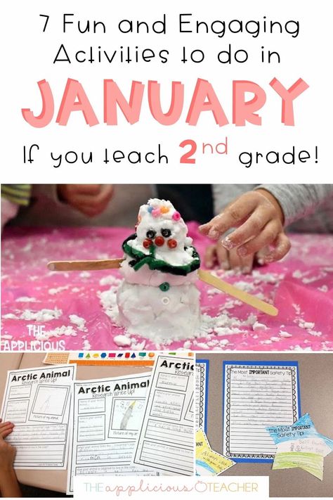 Second Grade January Activities, January Activities For 2nd Grade, 2nd Grade January, Second Grade December Activities, New Year 2nd Grade Activities, January 1st Grade Activities, Winter Activities For Elementary Kids, 2nd Grade January Activities, Winter Activities 2nd Grade