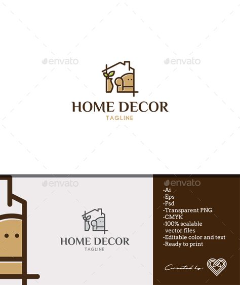 Home Decor Logo, Logo Examples, Sleek Logo, Clean Logo, Typo Poster, Security Logo, Decor Logo, Eye Logo, Eye Eye