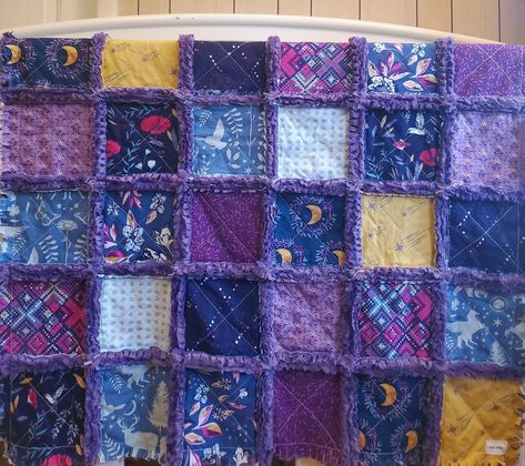 Excited to share the latest addition to my #etsy shop: Patchwork Quilt, Infant Quilt, Bohemian Rag Quilt, Floral, Baby Bedding, Baby Girl Quilt, Witchy Gifts, Mini Crib Quilt, Magical Gifts https://etsy.me/3qKmcjV #unicorn #babyshower #patchwork #crib #minkyblanket Witchy Quilt Ideas, Whimsigoth Quilt, Witchy Quilt Pattern, Witchy Quilt, Floral Baby Bedding, Unicorn Quilt, Farmhouse Christmas Stockings, Faux Fur Bedding, Secret Secret