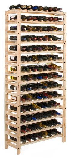 DIY a HUGE Wine Rack! Instructions given on the blog! Diy Wine Rack Plans, Diy Wine Rack Projects, Wine Rack Projects, Wine Rack Plans, Wine Rack Design, Pallet Wine Rack, Pallet Wine, Make Your Own Wine, Valentine Diy