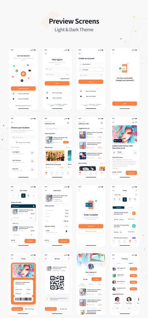 Event Booking App, Desain Ux, Ux Design Mobile, Event App, Ux Kits, Mobile App Templates, Ui Design Dashboard, Ux App Design, Ios App Design