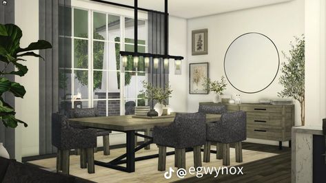 Aesthetic Dining Room Bloxburg, Dining Room Design Bloxburg, Bloxburg Dining Ideas, Dining Room Bloxburg Ideas, Dining Room Ideas Bloxburg, Cottage Dining Room Ideas, Bloxburg Dining Room, Bloxburg Decor, Room Bloxburg