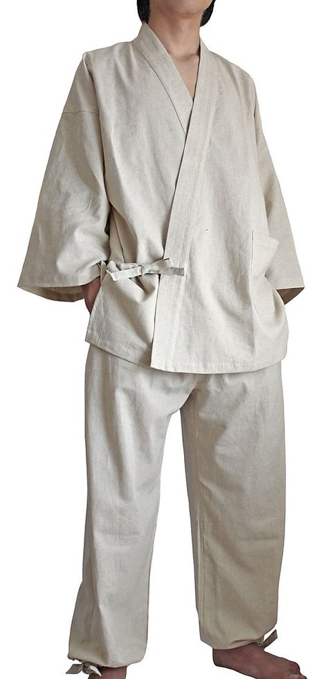 Natural Hemp Samue Set DFS02102 by SawanAsia $226 Zen Clothing, Buddhist Clothing, Nun Outfit, Working Clothes, Best Uniforms, Buddhist Monks, Japanese Zen, Lounge Bra, Lathe Tools