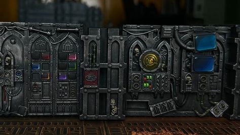 NovA on Instagram: "Just getting lost in the details here (in the best way possible) Gallowdark WIP😅 What are you working on? #warhammer40k #killteam #intothedark #boardingaction #gallowdark #warhammer #terrain #spacehulk #candy #screens #paintingwarhammer #miniaturepainting #astramilitarum #imperialguard" Gallowdark Terrain, 40k Painting, Warhammer Terrain, 40k Terrain, Wargaming Terrain, Miniature Painting, Warhammer 40k, The Details, Pixel Art