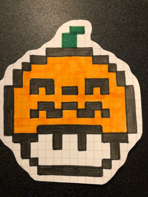 Pixel Drawing Halloween, Easy Halloween Pixel Art, Pixel Art Ideas Halloween, Halloween Pixel Art Grid, Autumn Pixel Art, Pumpkin Pixel Art, Fall Pixel Art, Pixel Art Halloween, Halloween Pixel Art