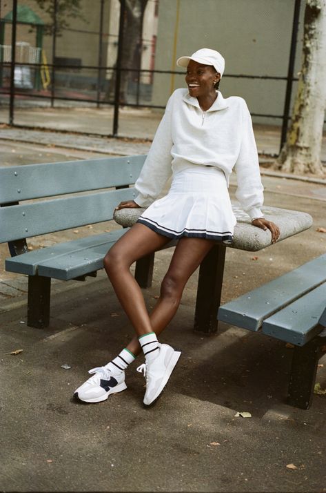 How To Style A Tennis Skirt, Cute Tennis Outfit, Cropped Pants Men, Tennis Dresses, Tennis Outfits, Tennis Skirt Outfit, Tennis Outfit Women, White Tennis Skirt, Activewear For Women