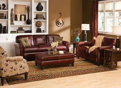 Burgundy living room ideas