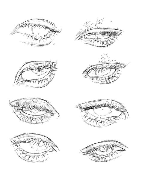 Eye Drawing Tutorials, Anatomy Sketches, Drawing Expressions, Anime Eye Drawing, Digital Painting Tutorials, Anime Drawings Tutorials, Anatomy Art, Art Tutorials Drawing, Eye Art