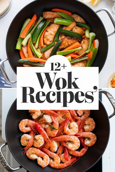 Whip up mouthwatering wok recipes that will impress everyone at the dinner table! These easy dishes are packed with flavor and perfect for busy nights. From stir-fried veggies to savory noodles and tender proteins your family will love each bite. Bring excitement to dinner with these quick and tasty meals! Cast Iron Wok Recipes, Easy Wok Recipes, Wok Recipes Stir Fry, Savory Noodles, Recipes Stir Fry, Big Mac Sauce Recipe, Mac Sauce Recipe, Sweet And Spicy Shrimp, Easy Asparagus Recipes