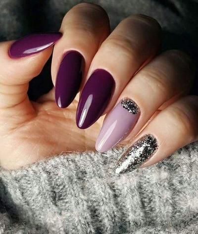 Stilleto Nails Designs, Nail Color Trends, Shaped Nails, Burgundy Nails, Super Nails, Trendy Nail, Nails Almond, Ideas Nails, Dark Nails