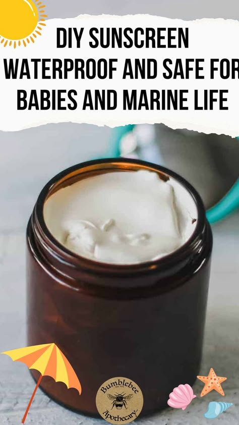 Avoid toxic chemicals this summer! DIY natural sunscreen recipe is easy to make and works great. It’s waterproof and safe for babies and marine life. Did you know that the chemicals in conventional sunscreens are also harmful to marine life? The choices we make about what to put on our bodies have far-reaching effects. Organic sunscreen is perfectly safe for marine life, & the rest of the earth. This homemade, organic, all-natural sunscreen recipe offers natural sun protection. Homemade Sunscreen Natural Recipe, Homemade Sunscreen Recipe, Tallow Sunscreen Recipe, Homemade Sunscreen Natural, Diy Sunscreen Lotion, Diy Natural Sunscreen, Natural Sunscreen Recipe, Sunscreen Recipe, All Natural Sunscreen