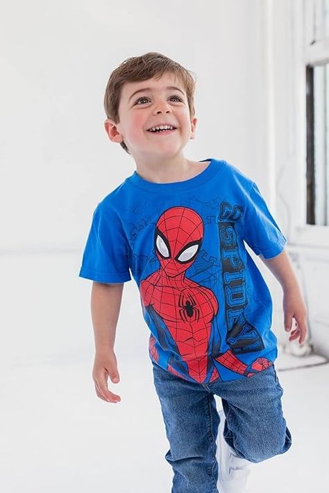 Amazon.com: Marvel Spider-Man Little Boys 4 Pack T-Shirts Spiderman 6: Clothing, Shoes & Jewelry Baby Beach Gear, List Of Characters, Marvel Comics Superheroes, Baby Swimsuit, The Amazing Spider Man, Book Character, Amazing Spider Man, Superhero Comic, Comic Book Characters