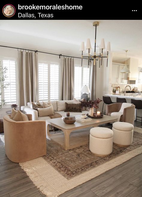 Living Room Layout Split Level, Large Wall In Family Room, Sofa With Chaise Living Room Layout Cozy, Dining Tablecloth Ideas, Living Room Decor Board, Transitional Formal Living Rooms, Conversational Living Room Arrangement, How To Add Color To Living Room, Decorating A New Build House