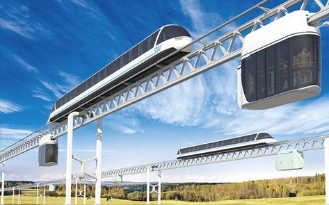 The new technology has enough critics, but the designer manages to find investors and gradually moves his SkyWay Company forward. The Best Investment Opportunity for 2018!  Sign Up: http://rsw-systems.com/?r=9733        #investments #IPO #ICO #crowdfunding #skyway Public Transportation Design, Future Transportation, Future City, Smart City, Transportation Design, Futuristic Technology, Futuristic Architecture, Minsk, Future Design