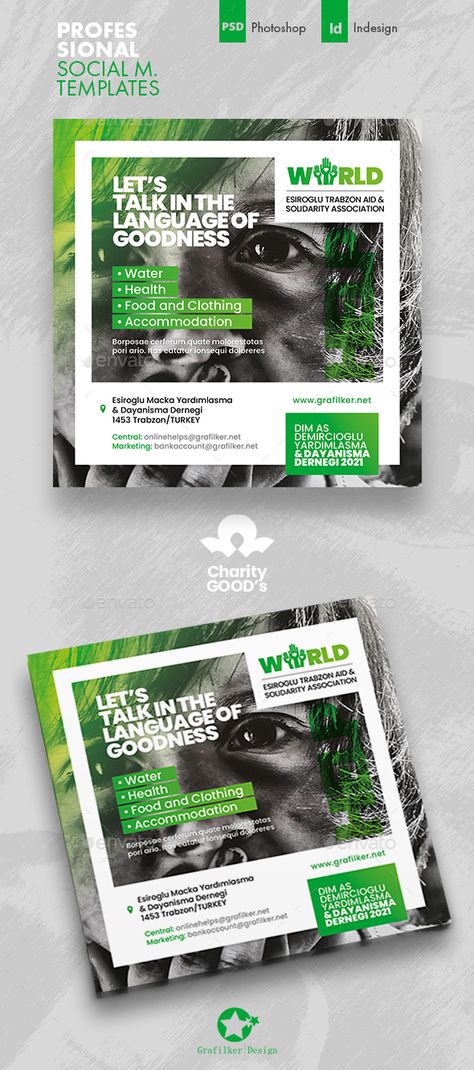 Charity Social Media Design, Charity Social Media, Web Ideas, Charity Fundraising, Charity Event, Social Media Templates, Ad Design, Social Media Template, Social Media Design