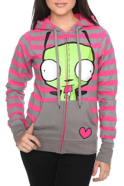 Very cute Gir hoodie!! Princesa Emo, Invader Zim Gir, Zim Gir, Scene Outfits, Scene Girls, Scene Fashion, Scene Kids, Invader Zim, Emo Outfits