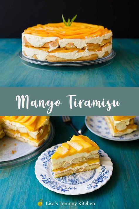 Mango Misu, Mango Tiramisu Recipe, Mango Tiramisu, Recipe Mango, Mango Dessert Recipes, Dessert Oreo, Mango Dessert, Mango Cake, Dessert Aux Fruits