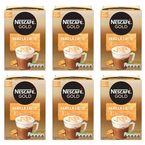 PRICES MAY VARY. A blend of Instant Coffee, Finely Ground Roasted Coffee Beans with Skimmed Milk Powder, Natural Flavours, Sugar and Vegetable Oil. Nescafe Gold, Skimmed Milk, Roasted Coffee Beans, Vanilla Latte, Roasted Coffee, Skim Milk, Milk Powder, Instant Coffee, Powdered Milk