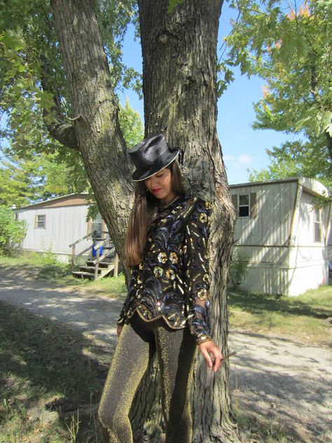 Trailer Trash Glam !!! Vintage Sequin Top Outfit, Sequin Top Outfit, Sequins Top Outfit, Vintage Sequin Top, Sequined Top, Sequin Blouse, Top Outfit, Sequin Top, Mint Condition