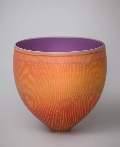 Pippin Drysdale Ceramic Vessels Ideas, Pippin Drysdale, Orange Pottery, Plant Vessels, Ceramic Glazing, Subtractive Color, Roman Candle, Ceramic Vessels, Ceramic Color