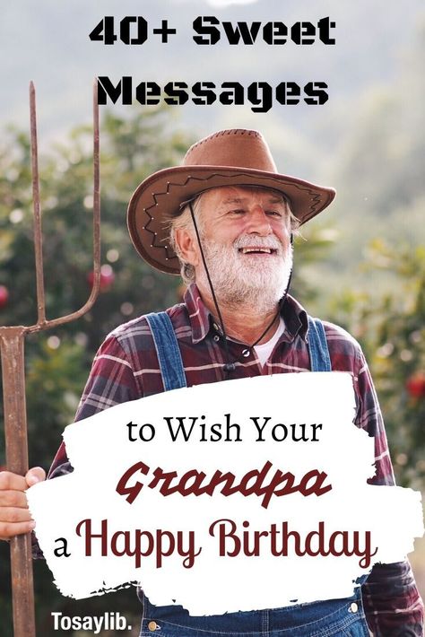 40+ Sweet Messages to Wish Your Grandpa a Happy Birthday    Without your grandpa, you could not have been born. He taught you how to do many things. Here are some sweet birthday messages to say happy birthday to Grandpa:    #birthdaywishestograndpa #happybirthdaytograndpa Cards For Grandfather Birthday, Happy Birthday Wishes For Grandfather, Grandpa Birthday Quotes, Birthday Cards For Grandfather, Happy Birthday Grandpa Quotes, Happy Birthday Grandpa Card, Birthday Cards For Grandpa, Birthday Card For Grandfather, Birthday Wishes For Grandfather