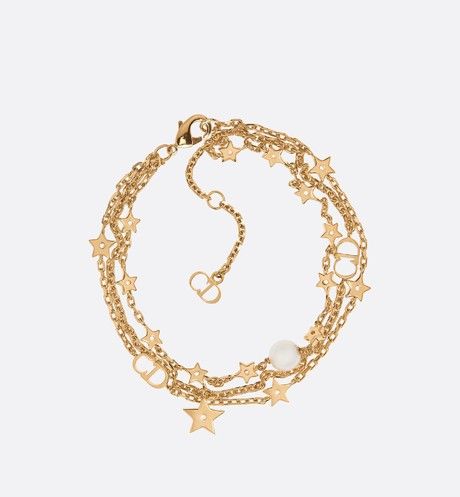 Sous les Etoiles bracelet - Dior Gold Bracelet Stack For Women, Gold Sparkly Jewelry, Accessories Dior, Dior Accessories, Dior Charm Necklace, Dior Jewellery, Dior Bracelet, Designer Jewelry, Dior Star Bracelet