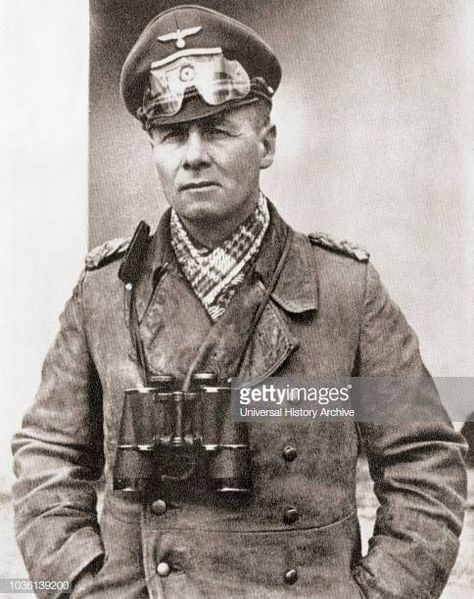 World's Best Erwin Rommel Stock Pictures, Photos, and Images - Getty Images Afrika Corps, Erwin Rommel, Desert Fox, Field Marshal, German Uniforms, Red Army, German Army, Military History, The Desert