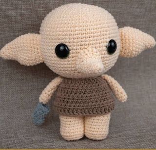 PATRONES AMIGURUMI GRATIS: PATRON GRATIS DOBBY | HARRY POTTER AMIGURUMI 65259 Dobby Amigurumi Pattern Free, Dobby Crochet Patterns Free, Crochet Dobby Pattern Free, Harry Potter Amigurumi Patron Gratis, Dobby Crochet Pattern, Crochet Dobby, Harry Potter Amigurumi, Character Crochet, Dobby Harry