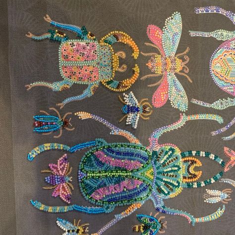 DIY Bead Embroidery Kit Beetles, GIFT Size: 9.413 2433 Cm Abris Art - Etsy Egypt Swimsuit Designs, Diy Bead Embroidery, Swimsuit Design, Embroidery Kit, Beetles, Bead Embroidery, Embroidery Kits, Diy Beads, Beaded Embroidery