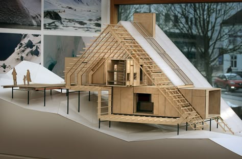 possible greenland A Frame Houses, Pavilion Architecture, Concept Models Architecture, Arch Model, Architecture Model Making, Architecture Concept Drawings, Structure Architecture, A Frame House, Venice Biennale