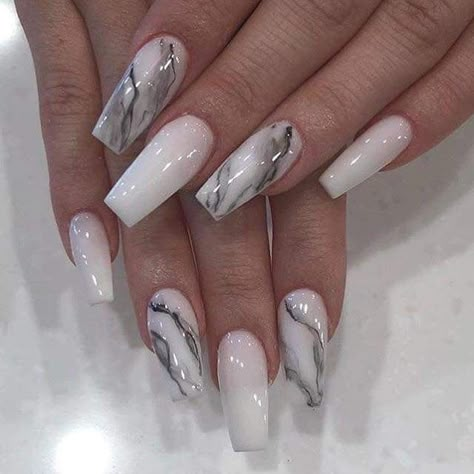 Nails Mramorové, Mermer Nails, Grey Marble Nails, Marble Nail Design, Water Nails, Marble Nail Designs, Marble Nail, Marble Nail Art, Ombre Nail Designs