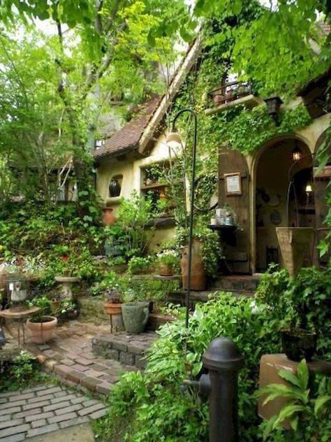 House With Plants Exterior, Lots Of Plants, Creative Landscape, Garden Design Ideas, Cottage In The Woods, Landscape Designs, Dream Cottage, Have Inspiration, Design Garden