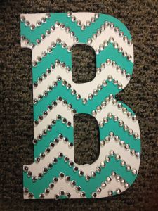 rhinestoned chevron letter The Letter B, Diy Letters, Crafty Craft, Letter B, Crafty Diy, Craft Time, Wooden Letters, Chevron Pattern, Cute Crafts