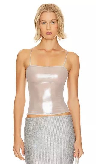 The Liquid Tank in Silver | Revolve Clothing (Global) Dirty 30, Paris Outfits, Going Out Outfits, Fashion Help, Fashion Killa, Fashion Inspo Outfits, Cool Girl, Strapless Top, Metallic Silver