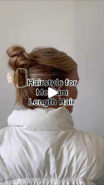 WIMBERLY’S | BEAUTY BAR on Instagram: "Cutest updo from kaxi 🫶🫶🙌🏼 #hairtutorial #accessories #hairaccessories #hairstyle #style #trend #hair #clawcliphairstyle" Short Hair Claw Clip Hairstyles, Med Length Hairstyles, Anime Hairstyles Male, Braid Half Up Half Down, Black Bob Hairstyles, Hairstyle For Men, Old Hairstyles, Braided Half Up, Faded Hair