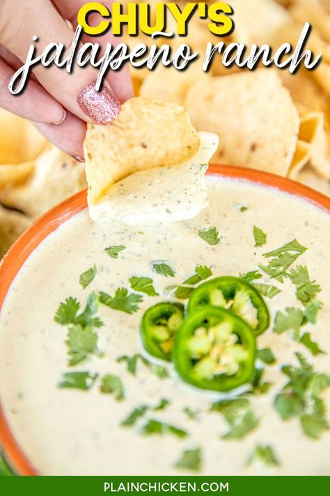 Jalapeno Ranch Dip, Jalapeño Ranch Dip, Jalapeno Ranch Dressing, Jalapeño Ranch, Ranch Dip Recipe, King Ranch Chicken Casserole, Jalapeno Dip, Sour Cream Dip, White Chicken Enchiladas