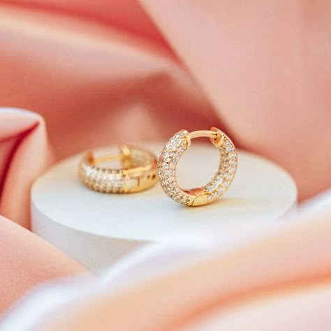 $110.00 Rose Gold Jewelry Photography, Simple Jewelry Photography Ideas, Fine Jewelry Photography Ideas, Hoop Earring Photography, Diamond Jewelry Photography Ideas, Gold Photography Jewelry, Aesthetic Jewelry Photography Ideas, Hoop Earrings Photography, Silver Jewelry Photography Ideas