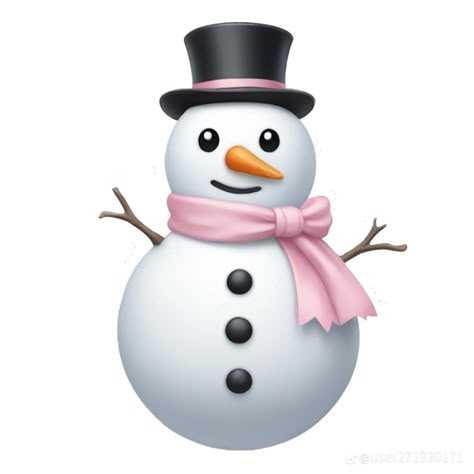 Snowman Emoji, Girly Emojis, Christmas Emojis, Pink Emojis, Emoji Aesthetic, Emojis Aesthetic, Aesthetic Emojis, Pink Heart Emoji, Emoji Christmas